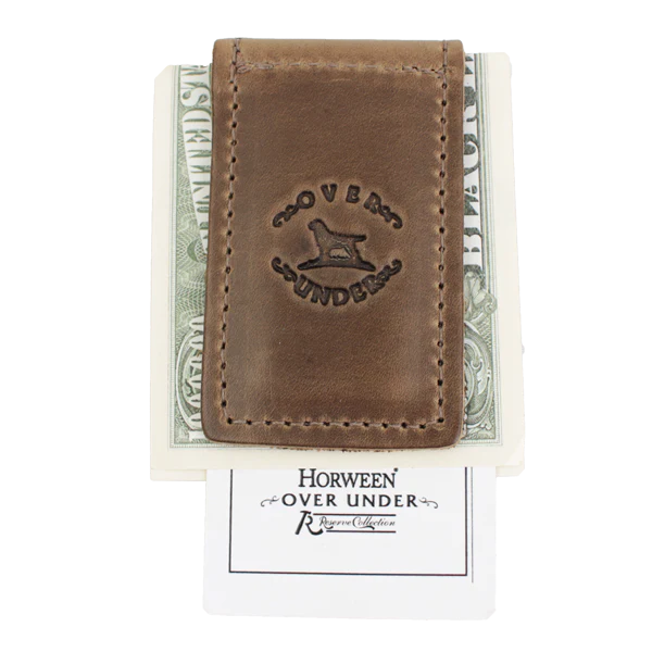 Over Under Horween Money Clip