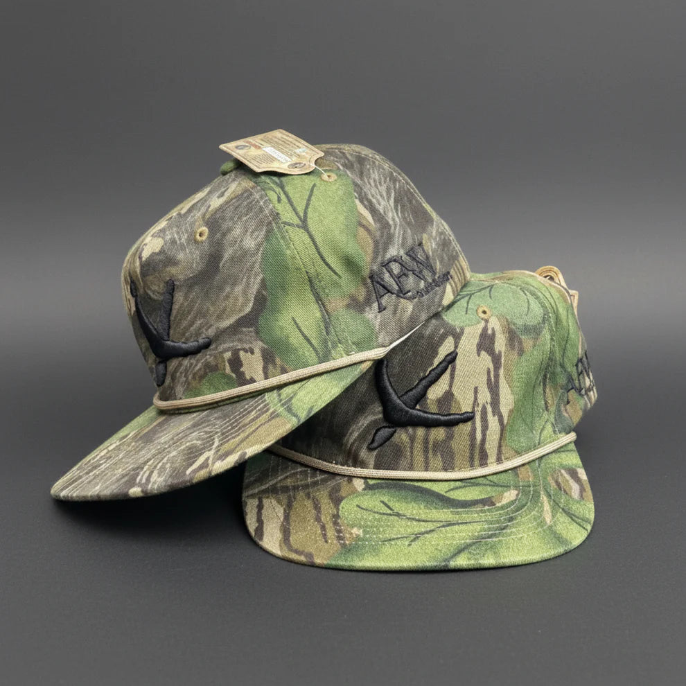 AFW Old Rope Hat Mossy Full Foilage w/Turkey Tracks