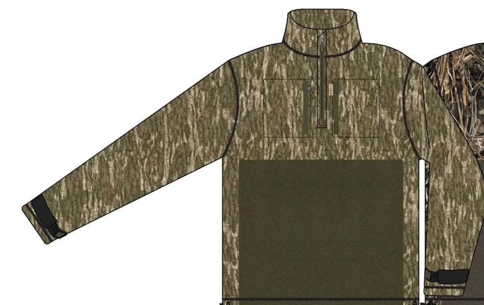 Heybo Youth Landing Zone 1/4 Zip MO Bottomland