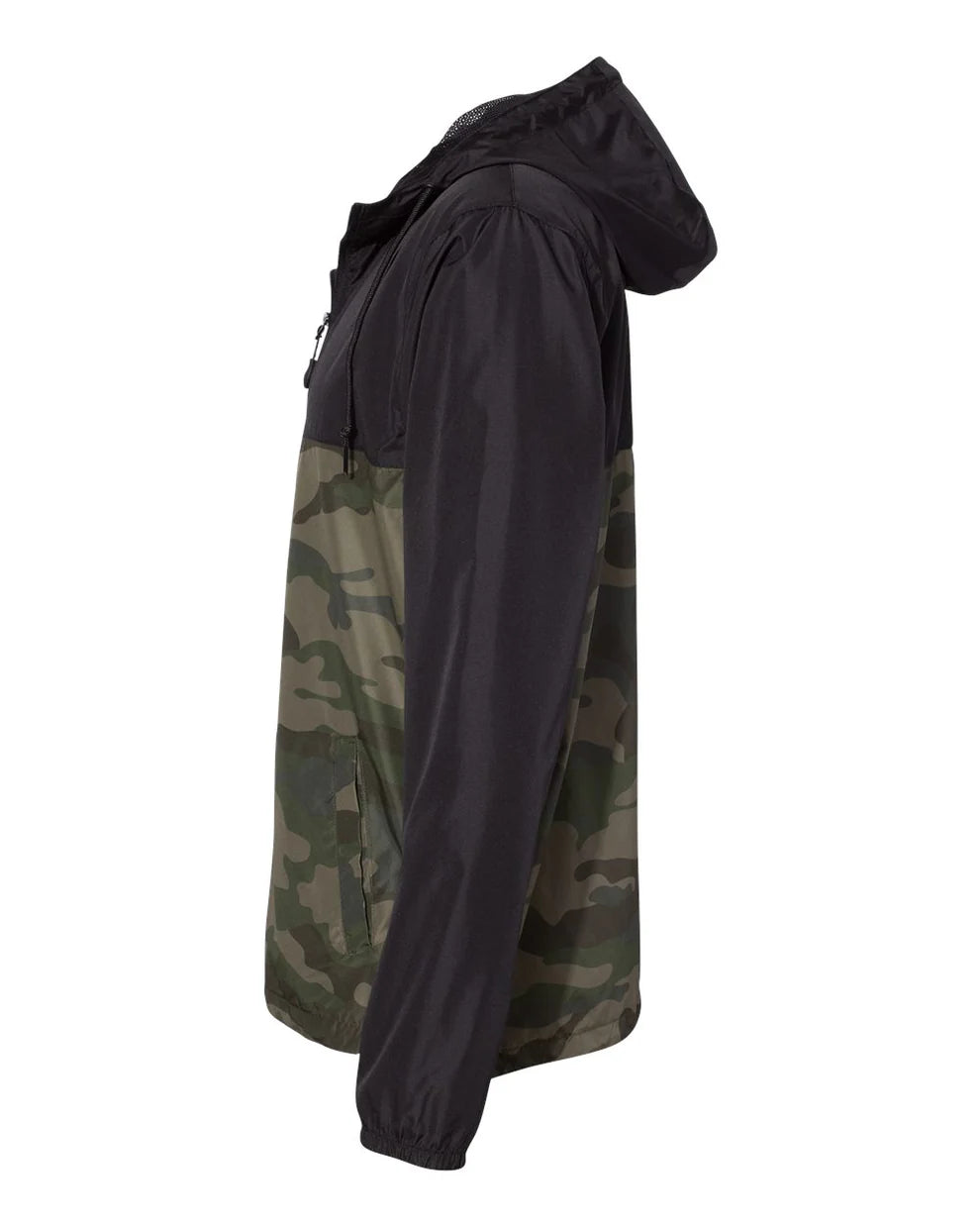 American Waterfowl Camo & Black Lightweight Windbreaker