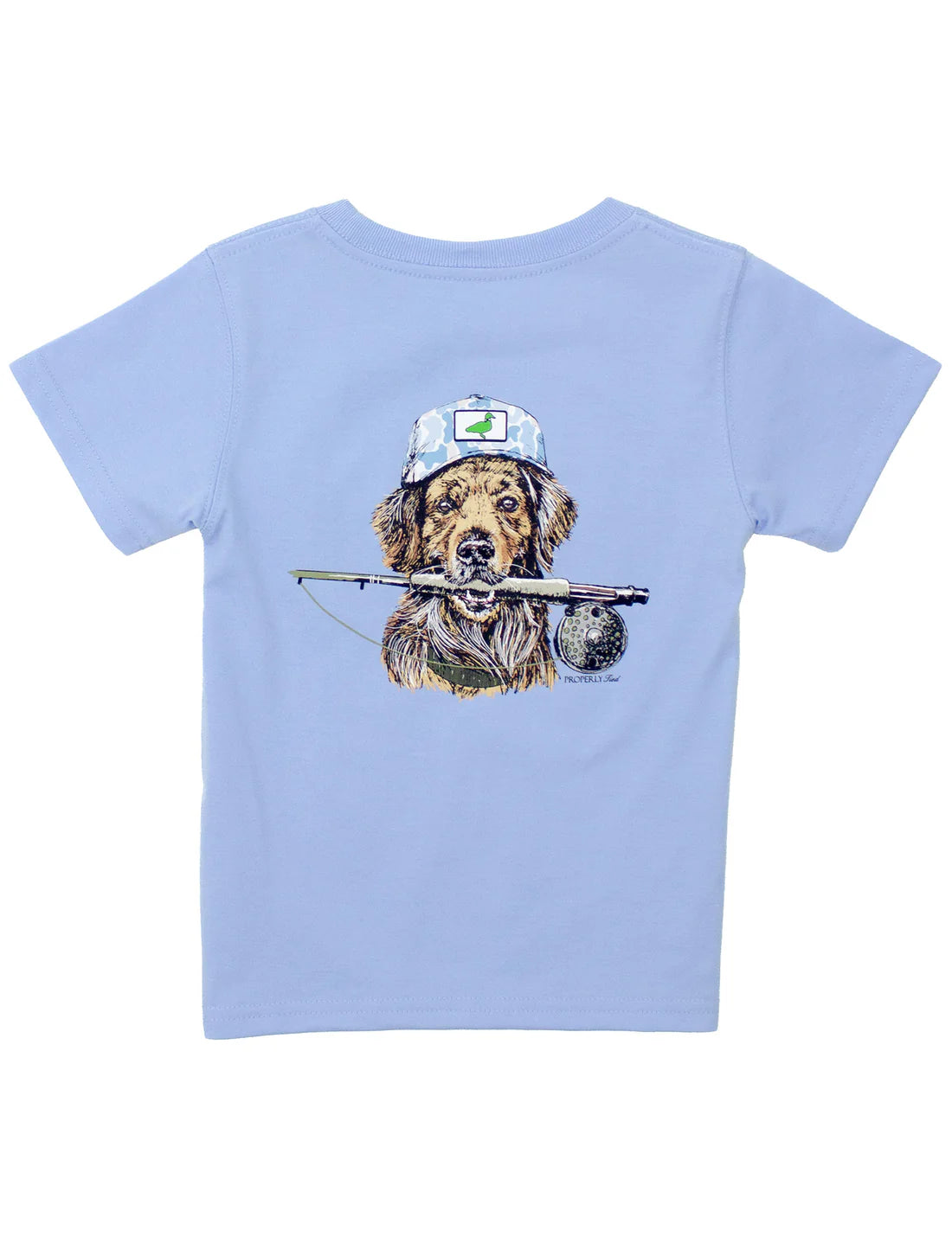 Properly Tied Fishing Buddy SS Lt Blue Tee