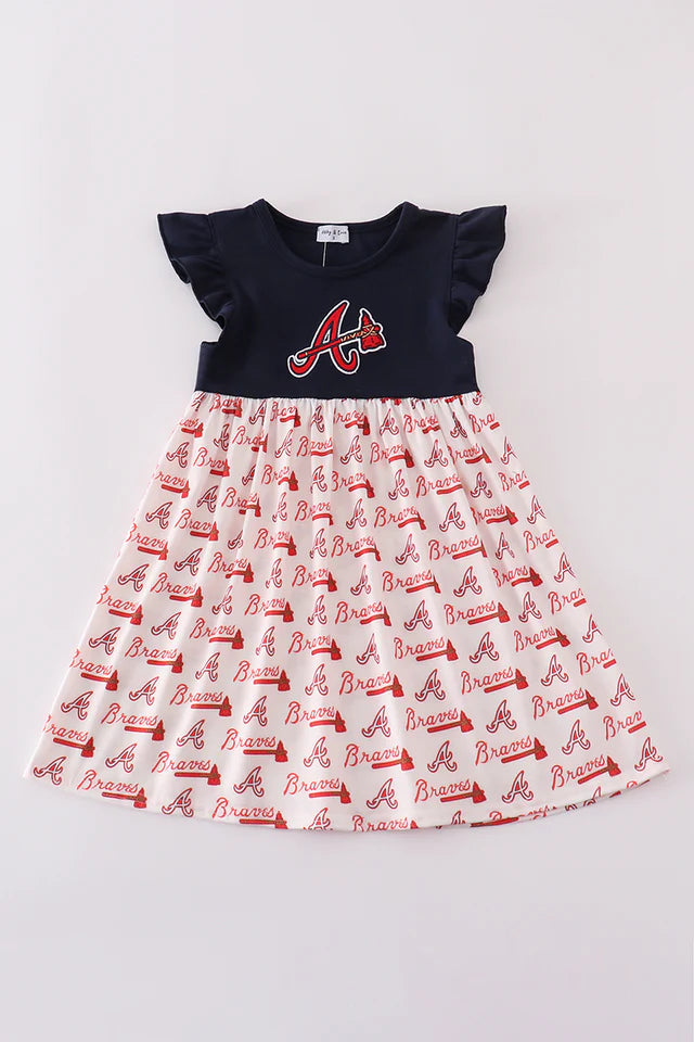Atlanta Braves Applique Dress