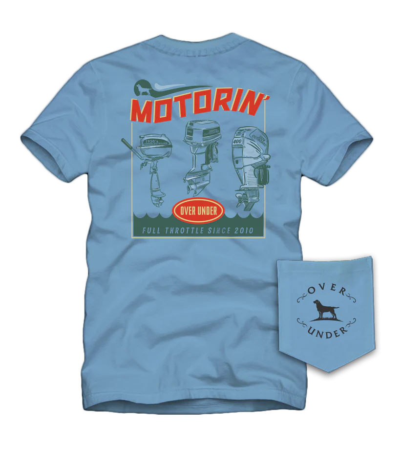Over Under Motorin' T-shirt Azure