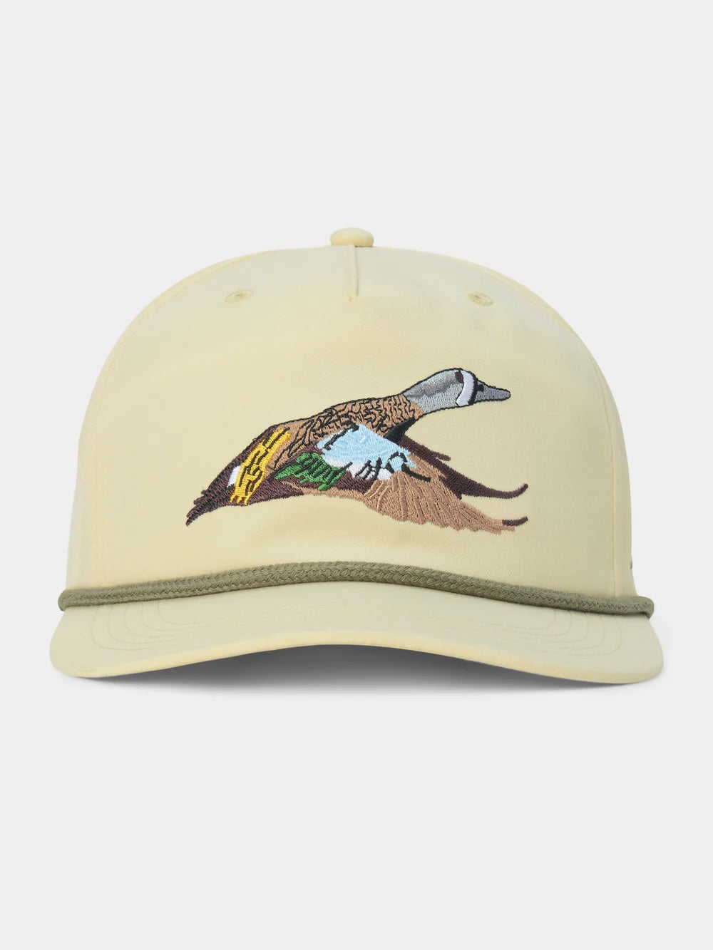 Duck Camp Grandpa Hat Blue Winged Teal Ivory