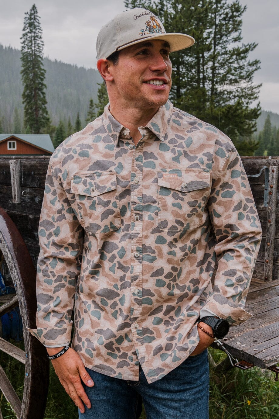 Burlebo Cotton Twill Pintail Camo Button Up Shirt – Cardinal Creek Spaniels