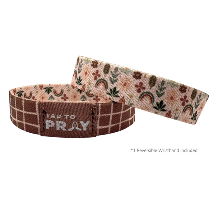 Versible Tap to Pray Prairie & Plaid Wristband
