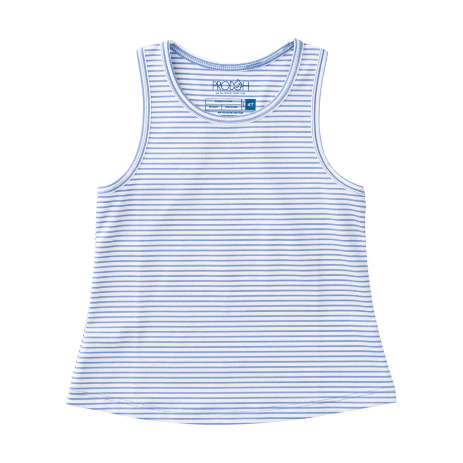 Prodoh Girl's Active Racerback Tank Top – Persian Purple Stripe