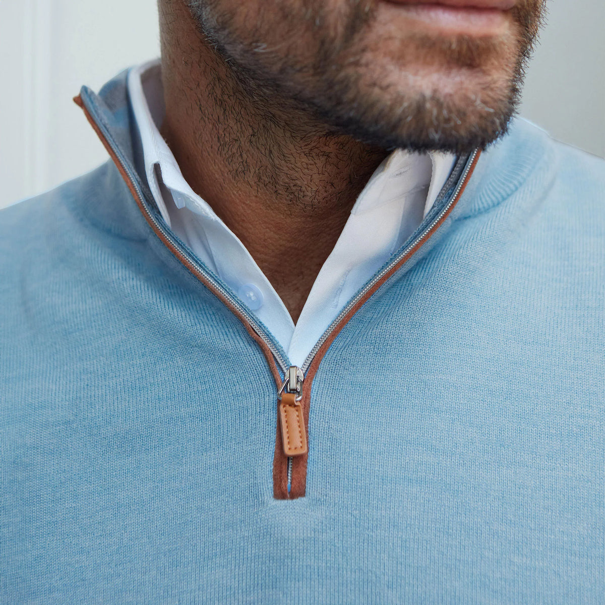 Collars and Co Cashmere Touch Australian Merino QZip