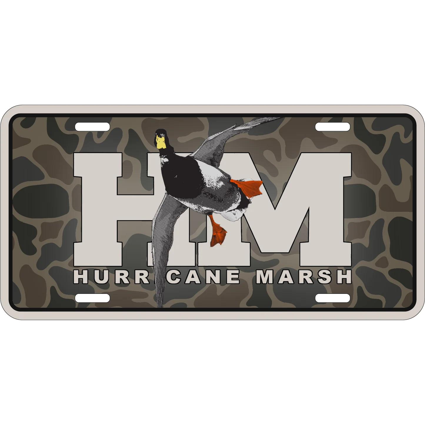 Hurricane Marsh Red Leg License Plate