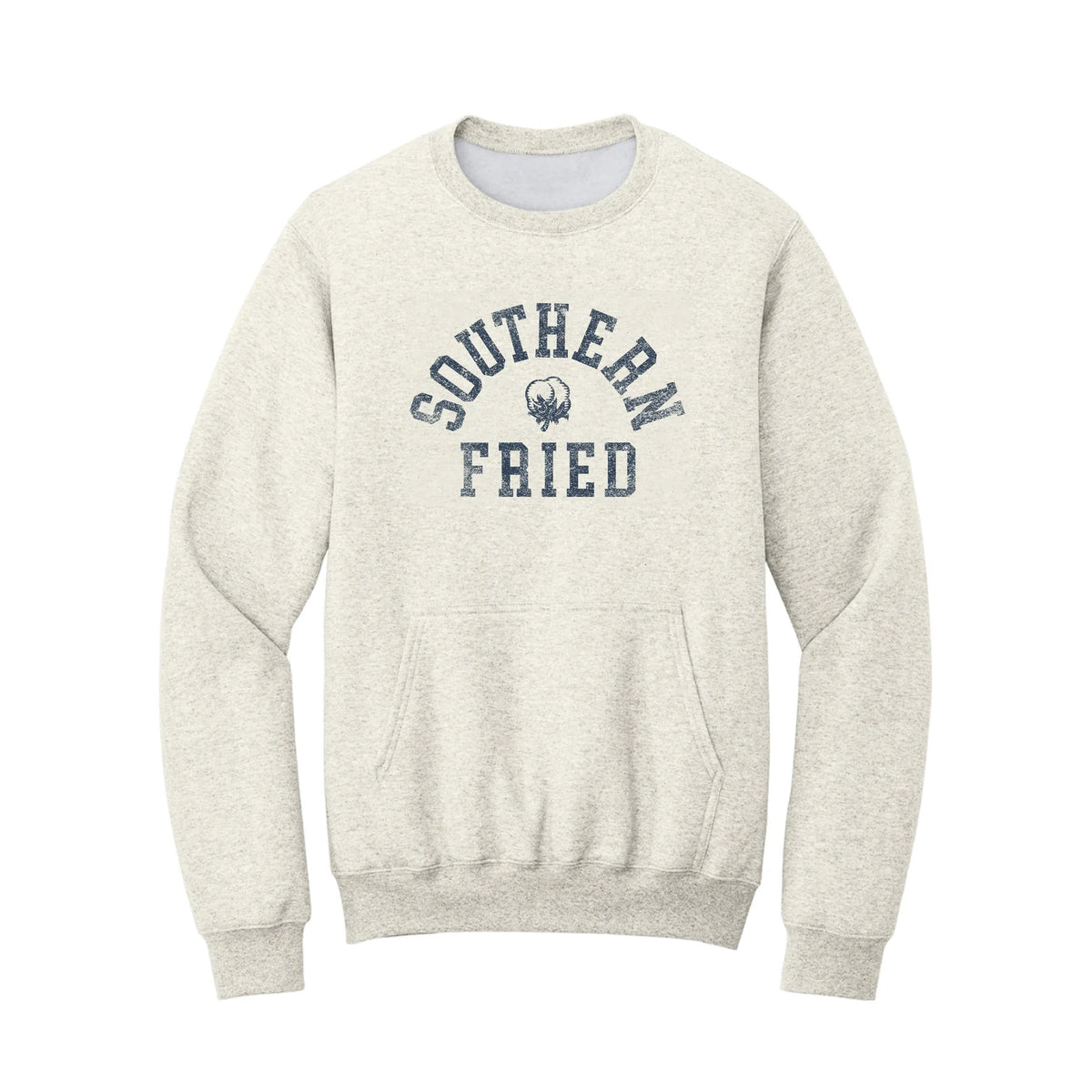 Southern Fried Cotton Crewneck Heather Oatmeal