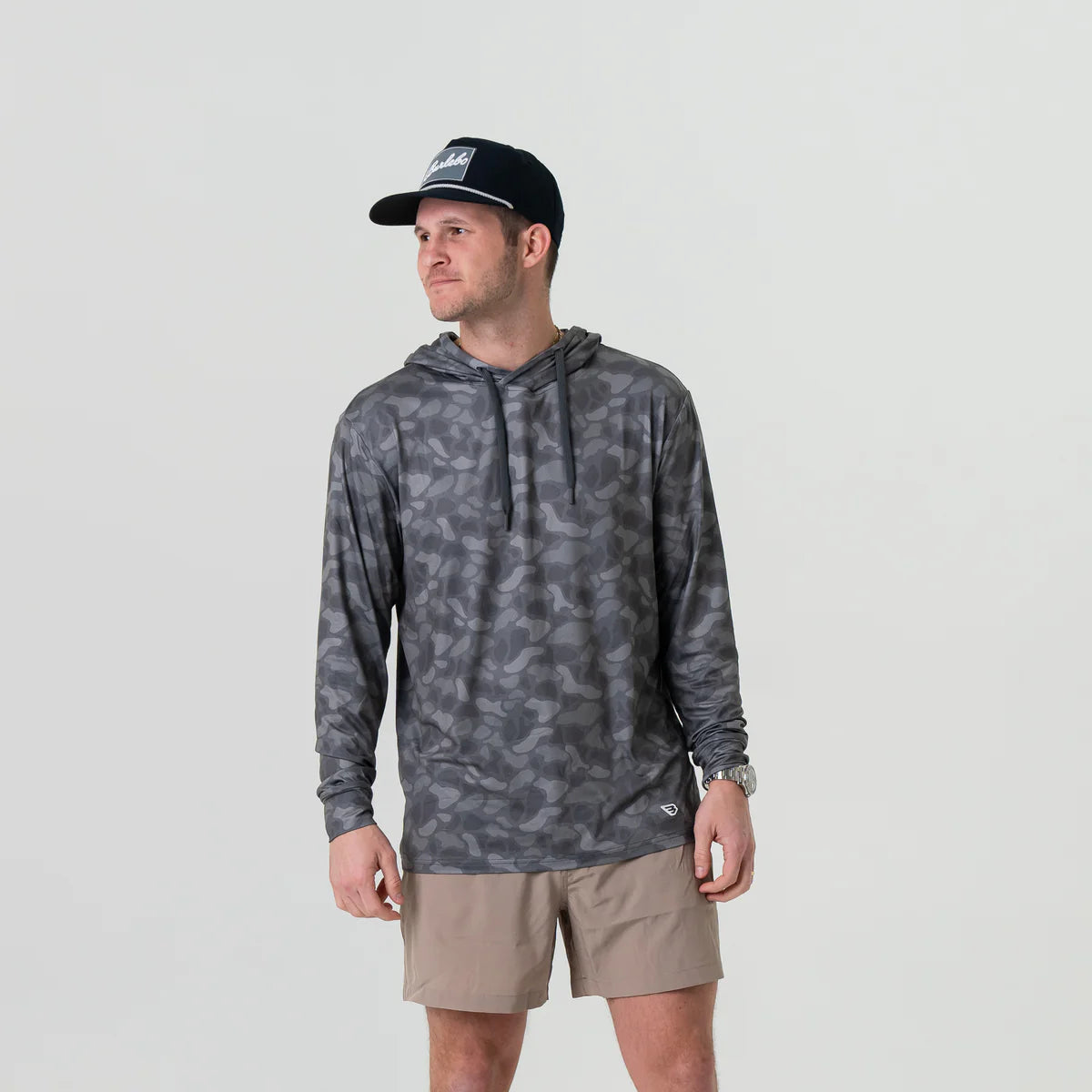 Burlbeo Stone Camo Performance Hoodie