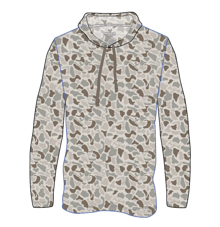 Beach & Barn Woodlands Camo Hooded Tee