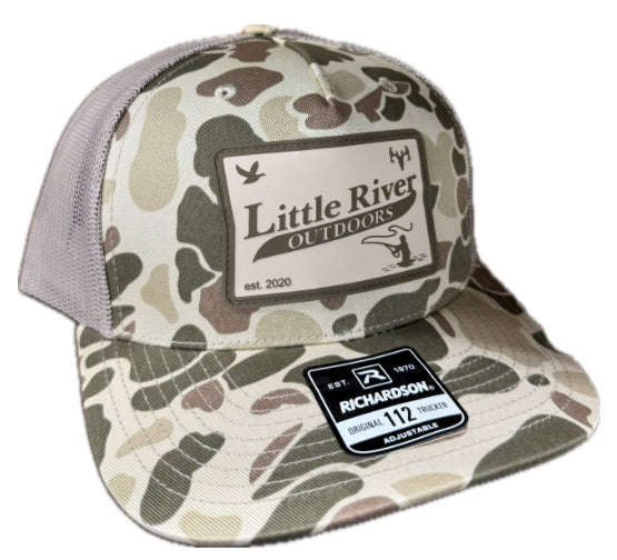 Little River Hat Co Outdoor Rubber Patch 112 Hat Harvest Duck Camo/Light Brown