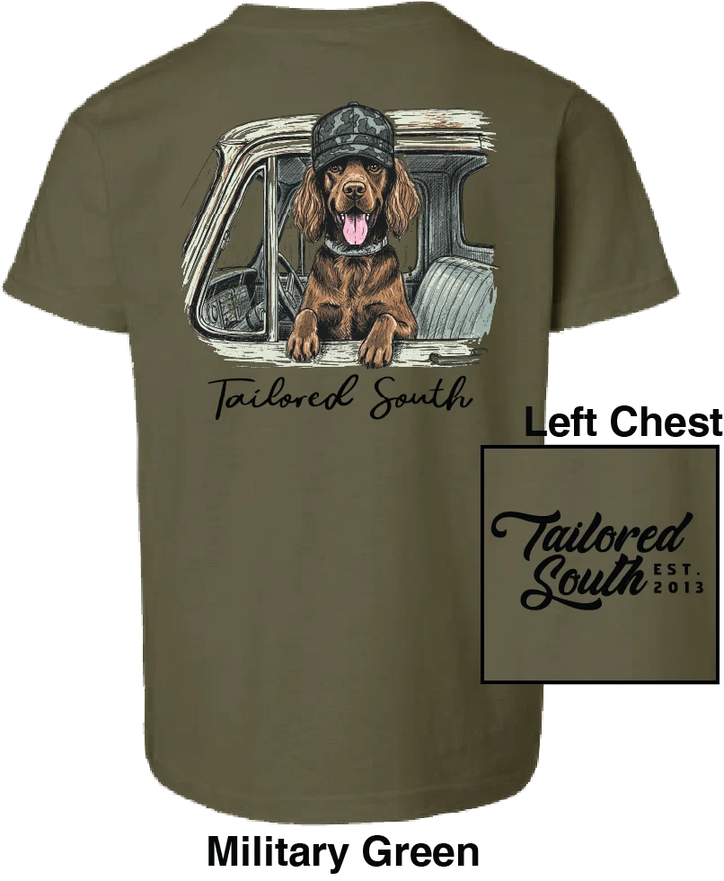 Tailored South Boylin Truck Military Green T-shirt