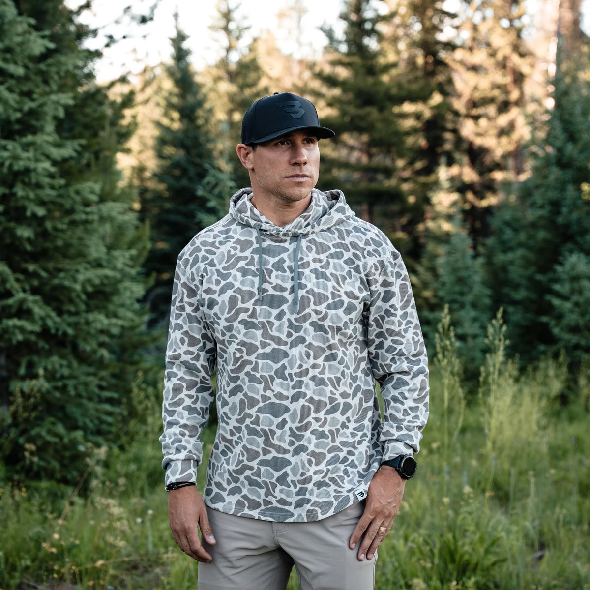Burlebo Thermal Hoodie Classic Deer Camo
