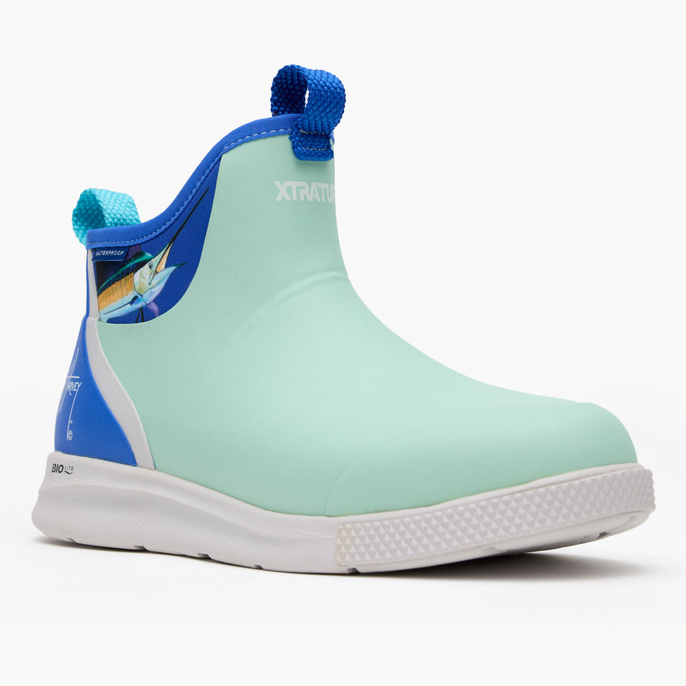 Men's 6 in Ankle Deck Boot Sport Guy Harvey in Pool Sailfish