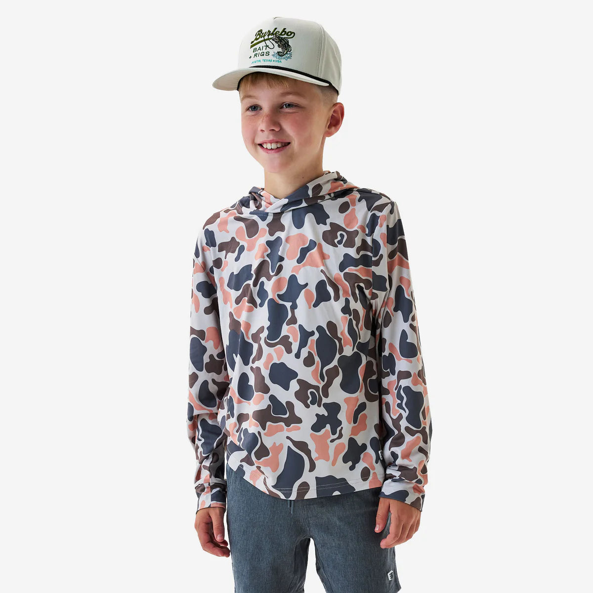 Burlebo Vintage Camo Youth Hoodie