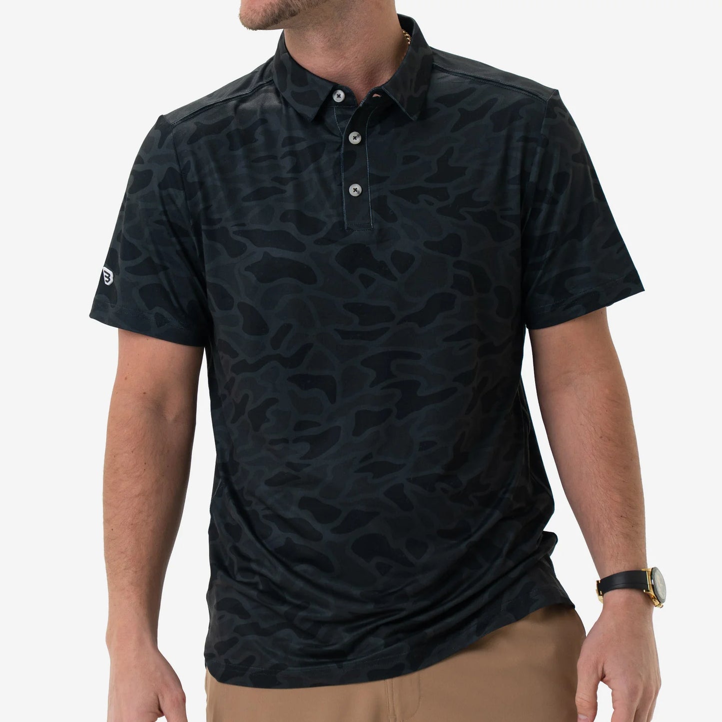 Burlebo Black Camo Polo