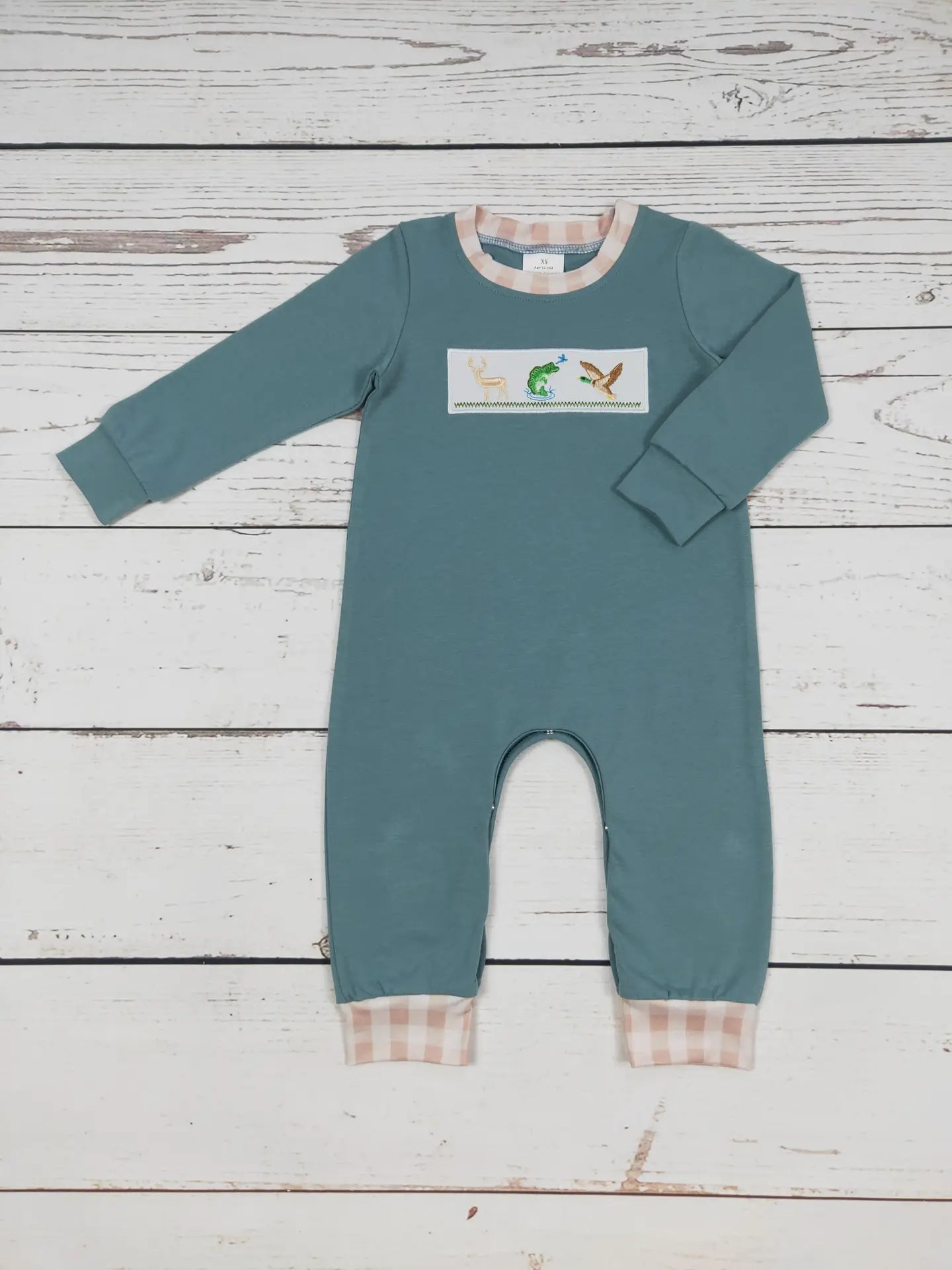 Hunting Applique Boy Romper
