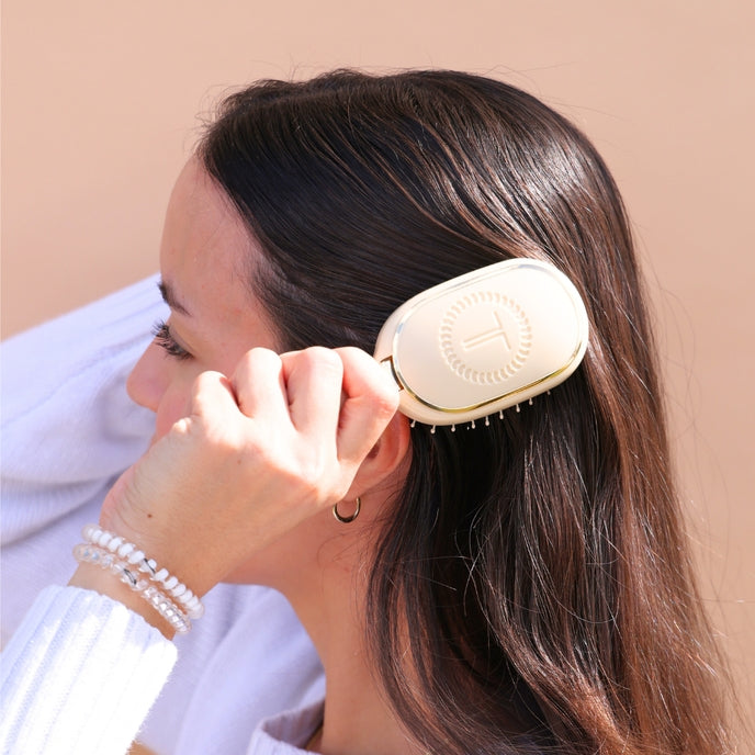 Teletie Mini Boar Brush Tan