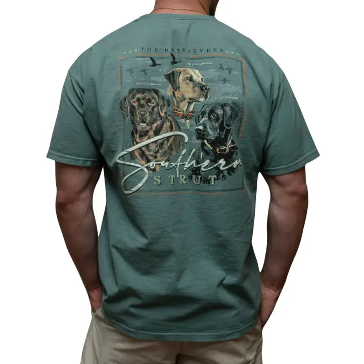 Southern Strut Three Retrievers Tee