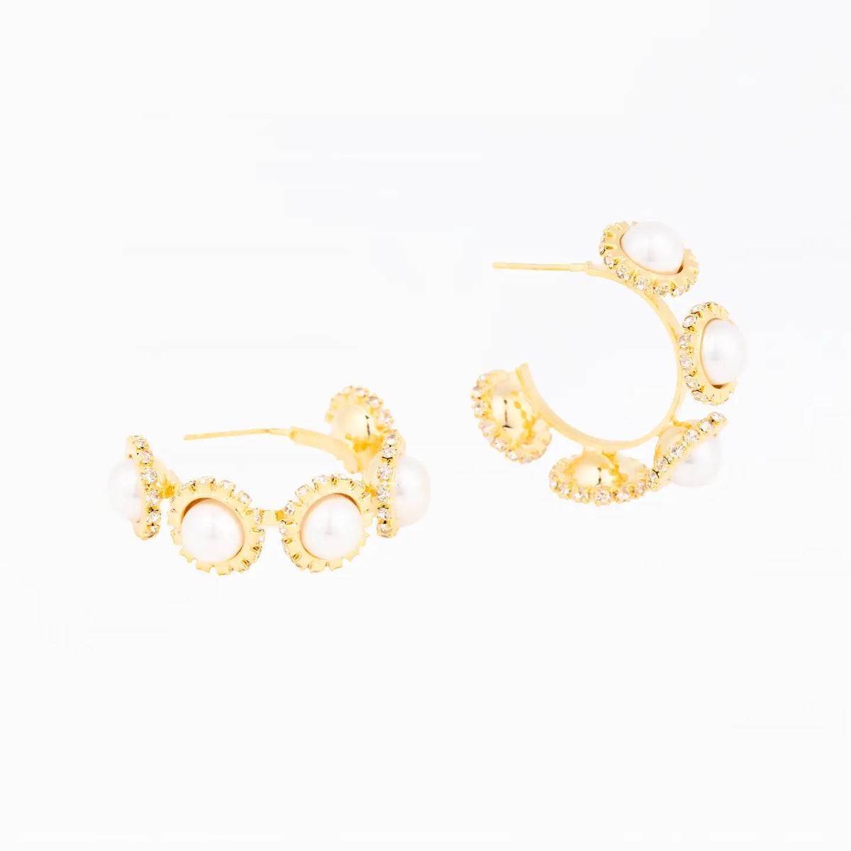Michelle McDowell Ophelia Pearl Hoop Earrings