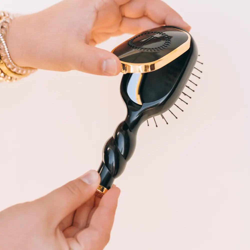 Teletie Mini Detangler Brush Jet Black