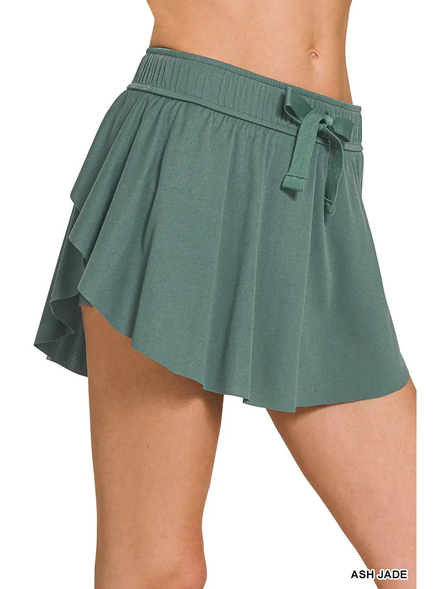 Ash Jade Flare Tennis Skort