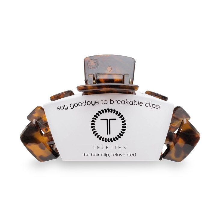 Teletie Classic Large Tortoise Classic Clip