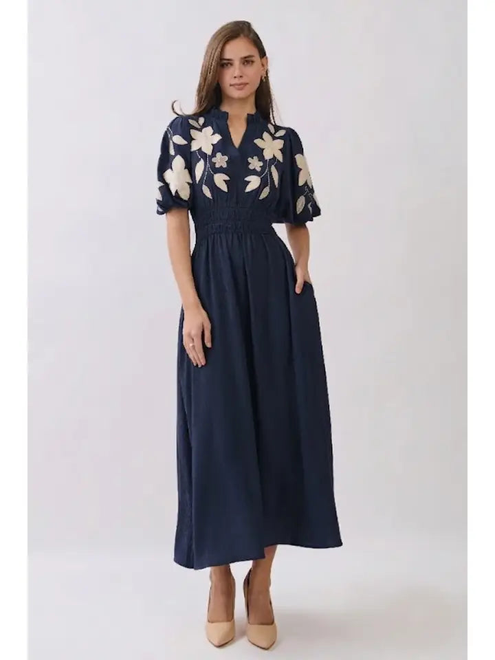 Fall for Navy Dress by Oddi