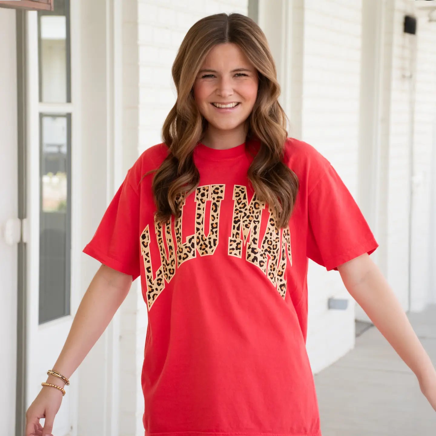 Lulu Mac Paprika Leopard T-shirt