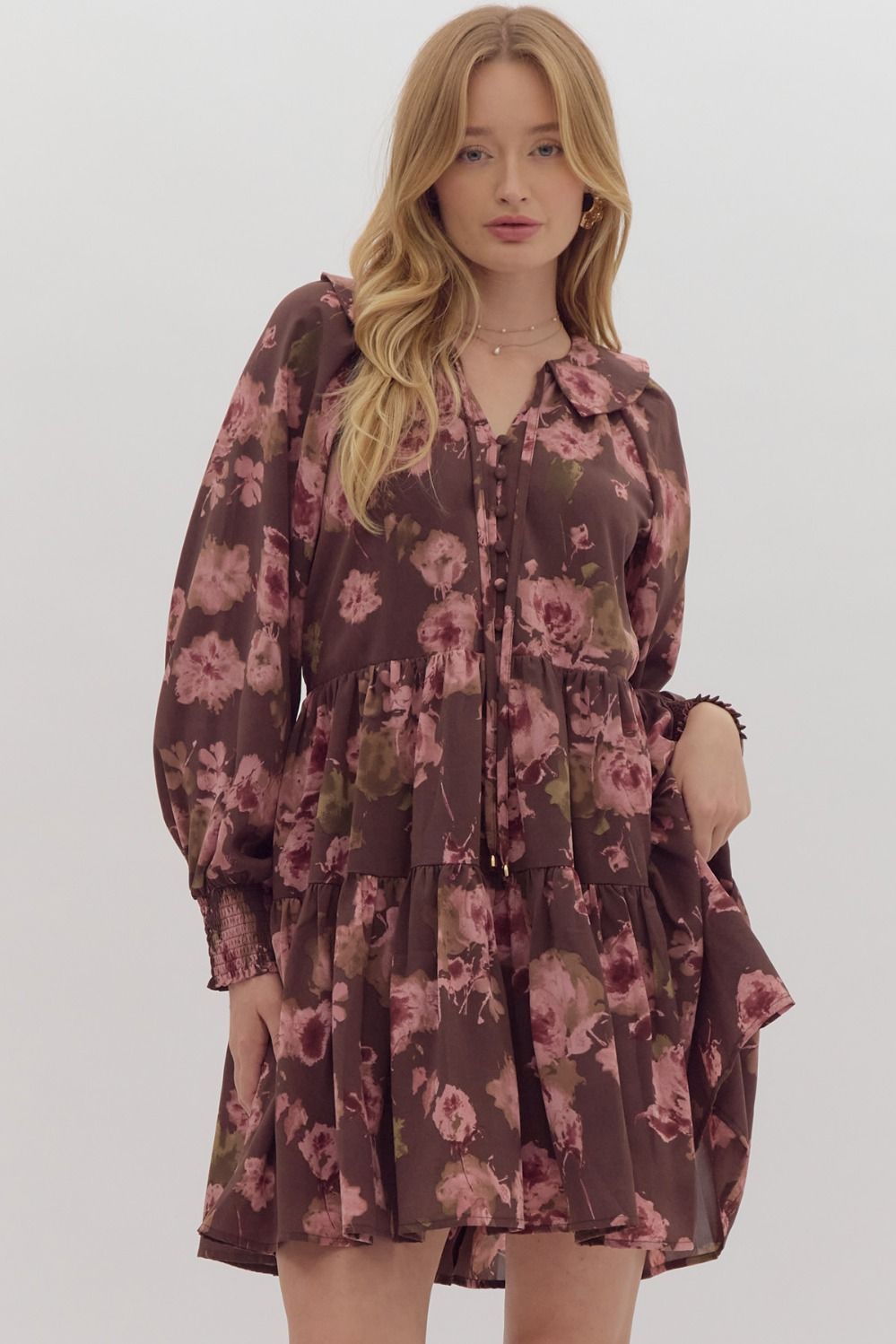 Entro Brown Floral Dress Cardinal Creek Spaniels Entro Brown Floral Dress Cardinal Creek Spaniels