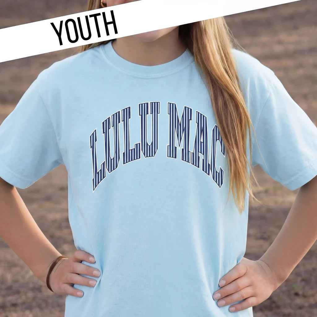 Lulu Mac Stripe Chambray T-shirt