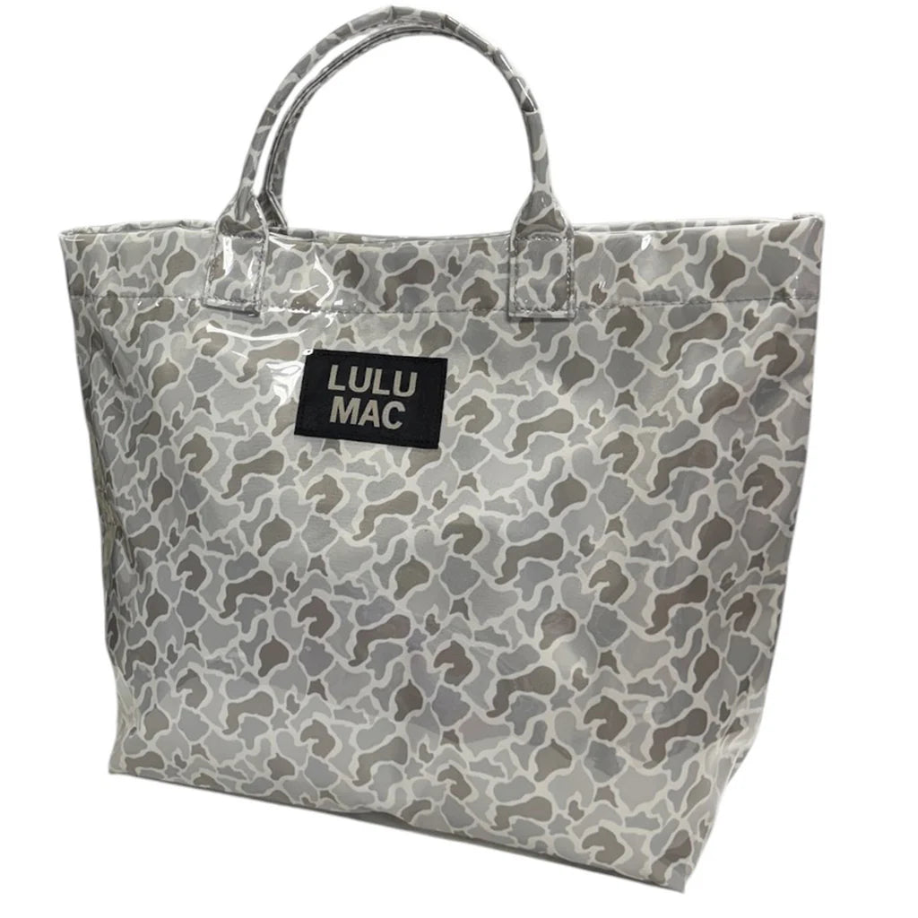 Lulu Mac White Camo Tote Bag