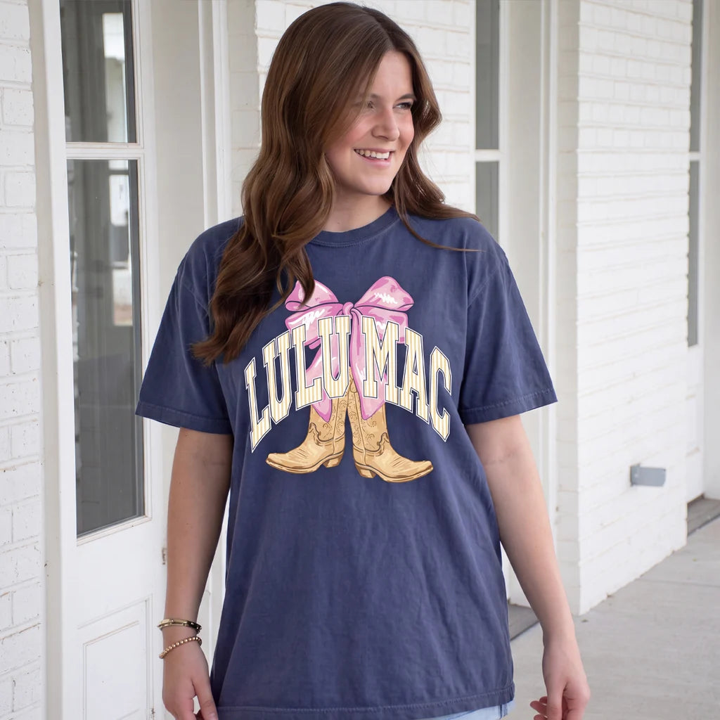 Lulu Mac Stripe Boots Tee