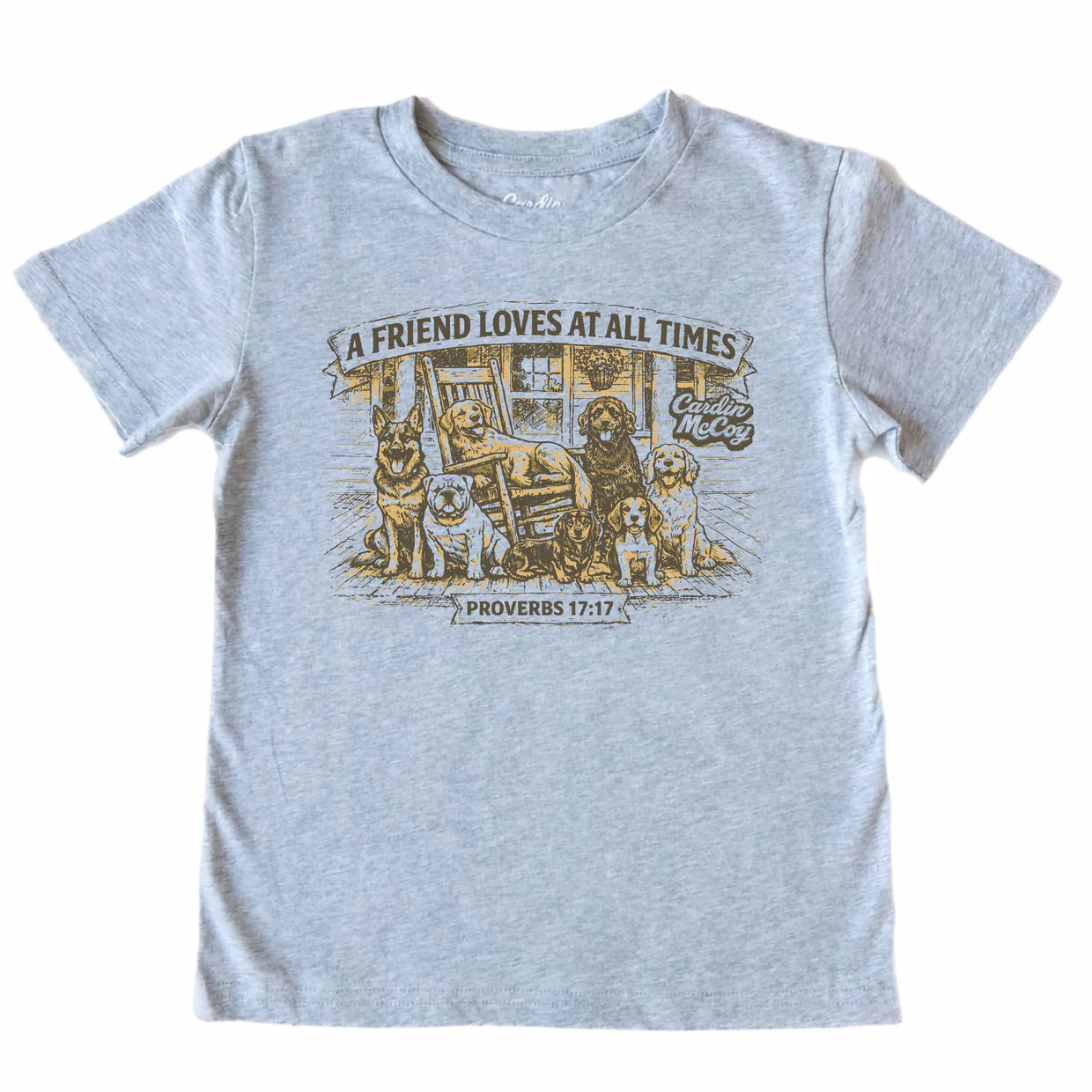 Cardin McCoy A Friend Loves At All Times Tee Heather Gray