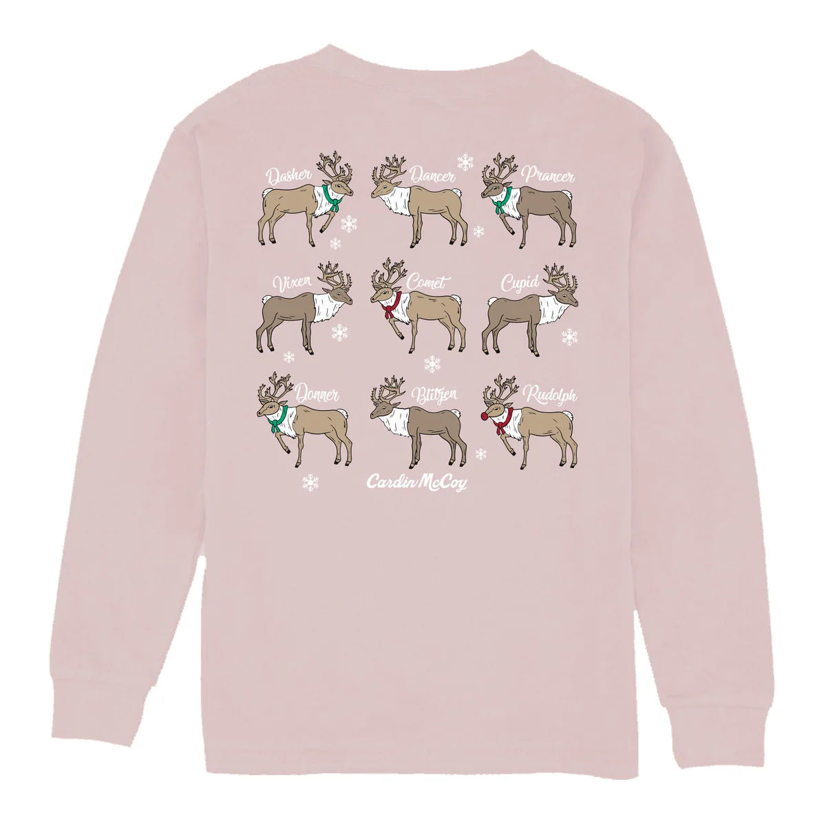 Cardin McCoy Reindeer Breeds Girl's LS Tee