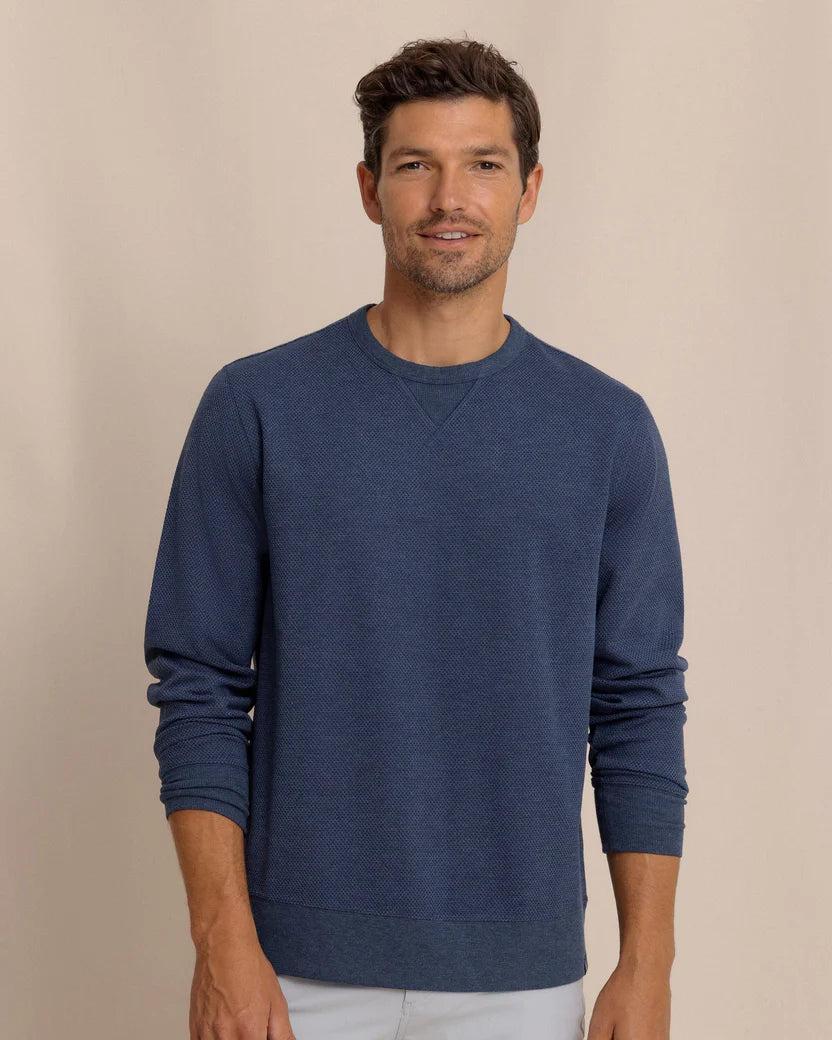 Southern Tide Lowland Luxe Textured Crew