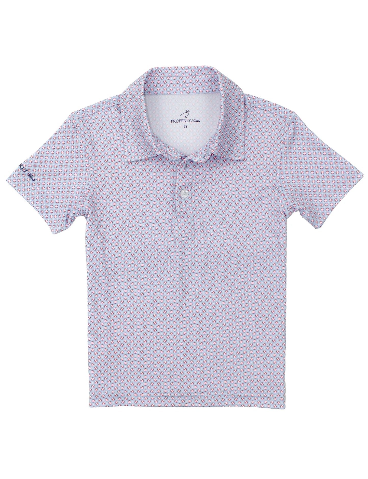 Properly Tied Boys Inlet Polo Fastball