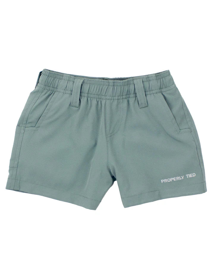 Properly Tied Boys Pintail Short Moss
