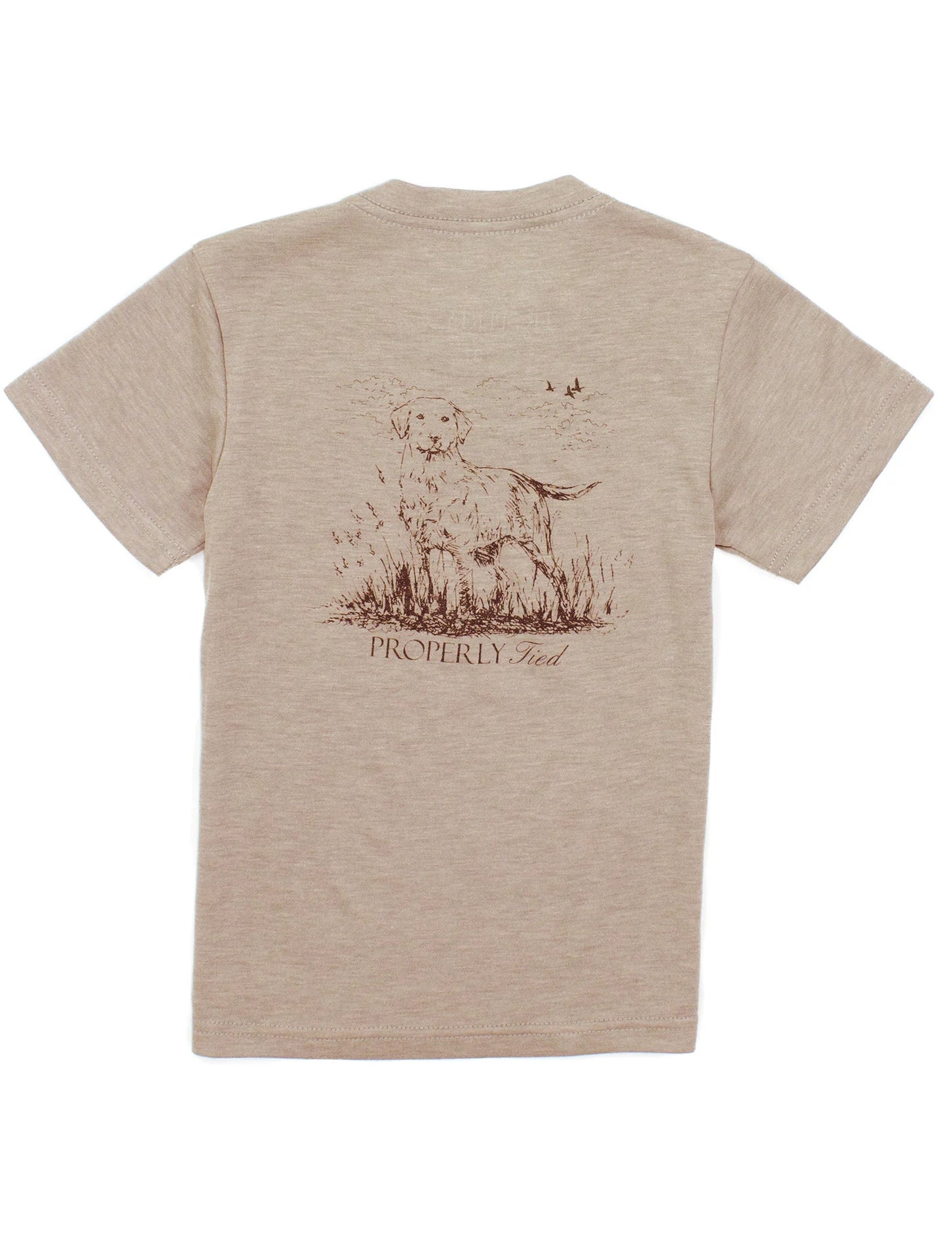 Properly Tied Boys Portland Pocket Tee SS Labrador Sand
