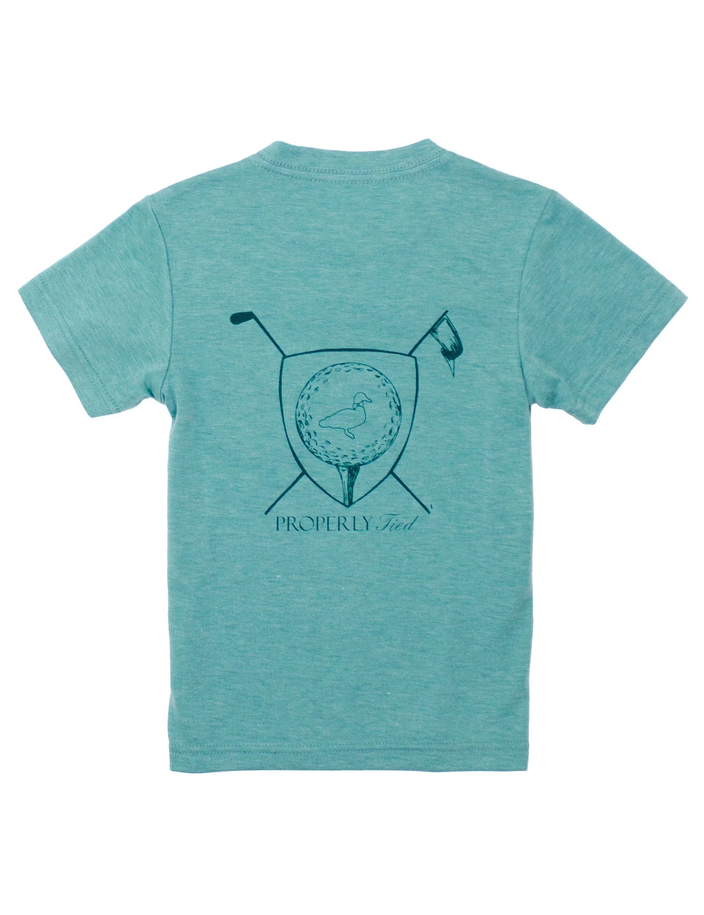 Properly Tied Boys Portland Pocket Tee SS Tee Time Clover