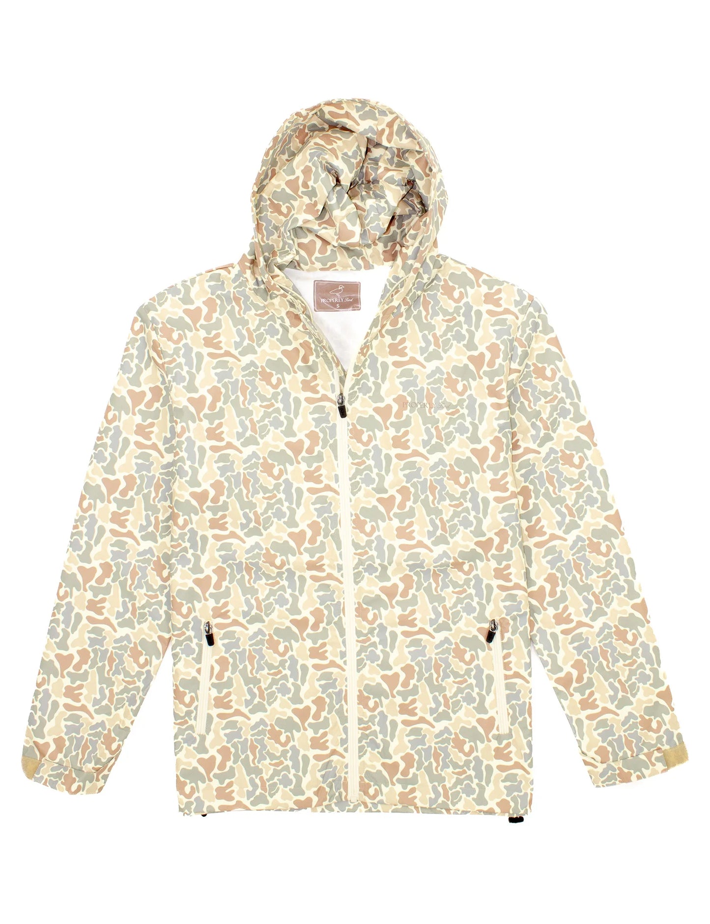 Properly Tied Field Camo Rain Jacket