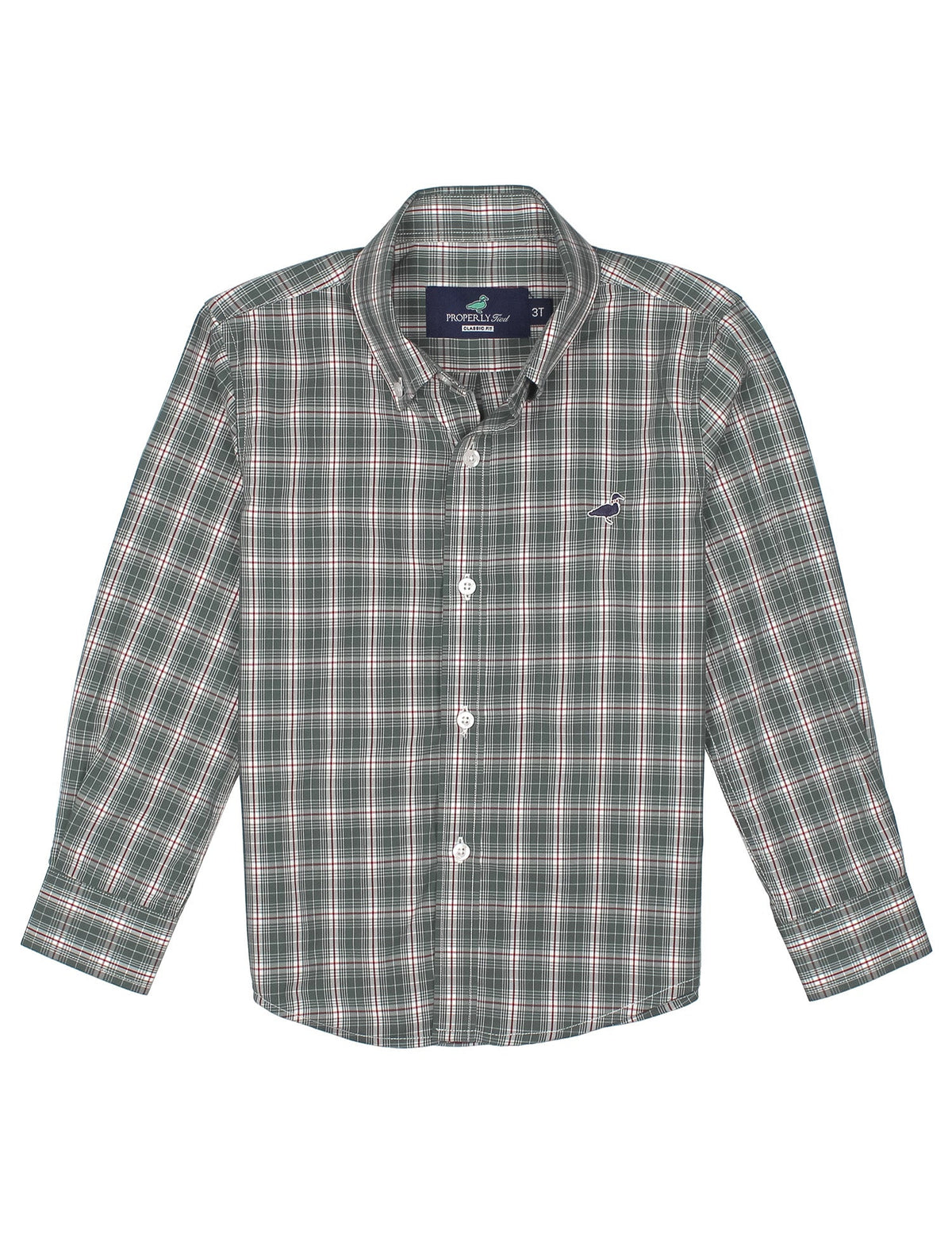 Properly Tied Boys Seasonal Sportshirt Mistletoe