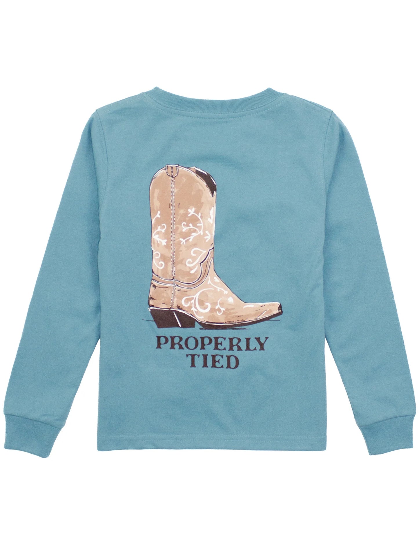 Properly Tied Cowgirl Boot LS Tee