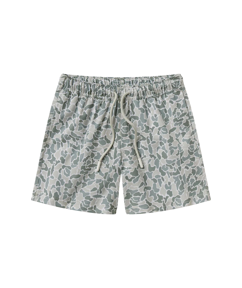 Southern Shirt Co Boys Hooked on Camo Swim Shorts