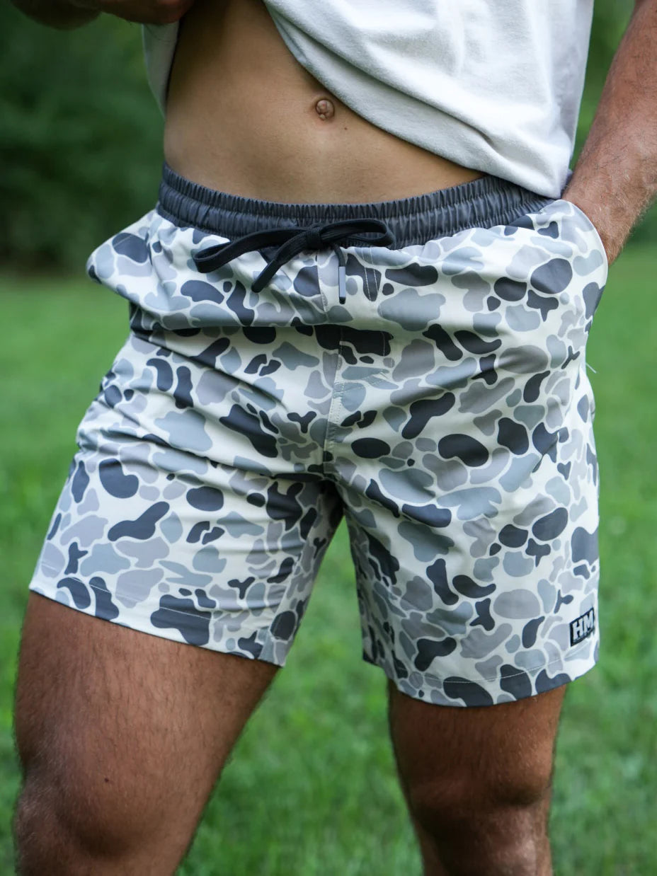 Hurrican Marsh Slate Camo Athletic Short