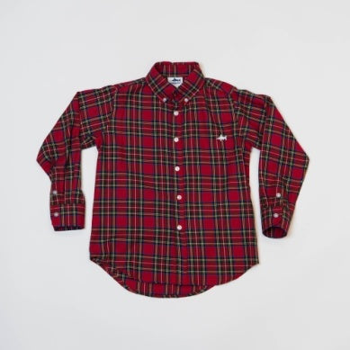 Saltwater Boys Red Plaid Carter Oxford Shirt