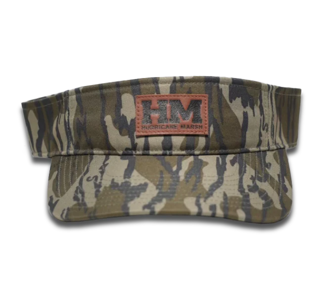 Hurricane Marsh Leather Patch Bottomland Visor