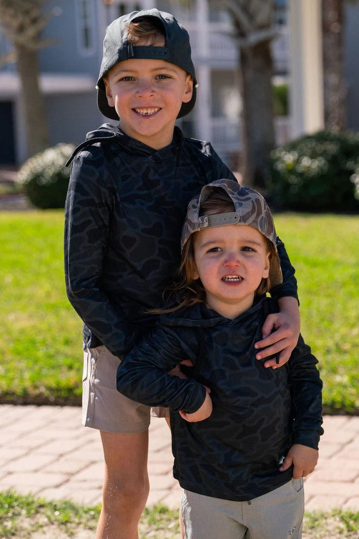 Burlebo Youth Black Camo Hoodie